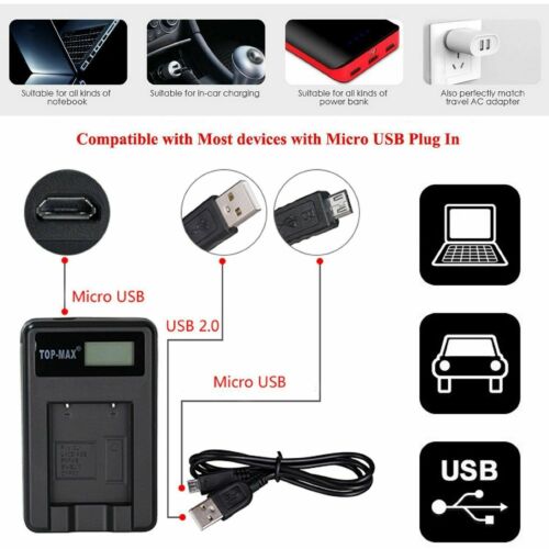 Li42b Camera battery charger & USB cable For Olympus FE 350 5000