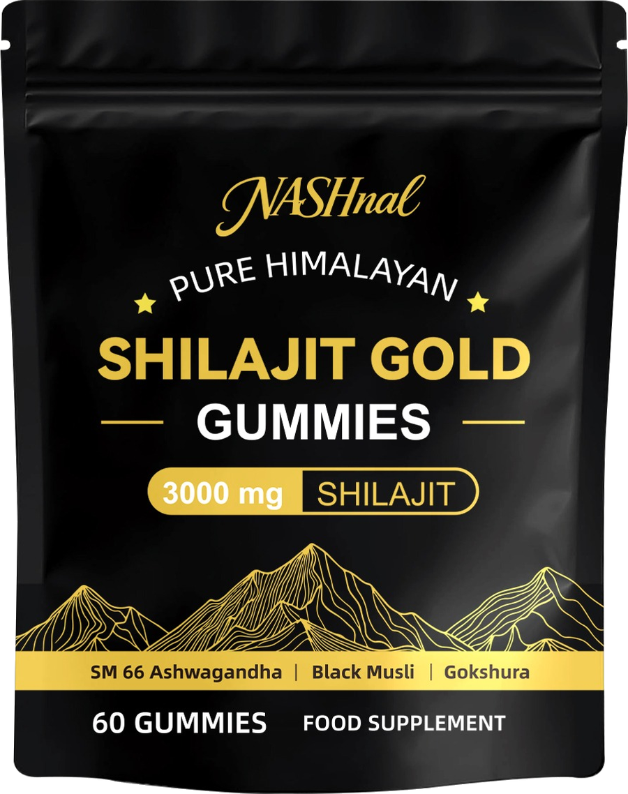 NASHnal Shilajit Gold Gummies pouch